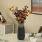 Uniquewise Contemporary Black Table Vase with Dripping Crystal Look and Scalloped Opening Design, 10 Inch QI004358.L - alternate 4
